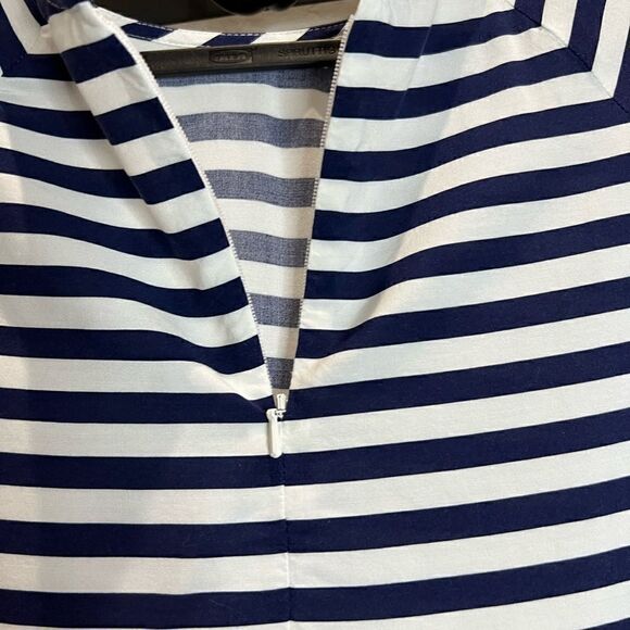 Levi’s blouse blue white stripes oversized size small - Picture 4 of 11